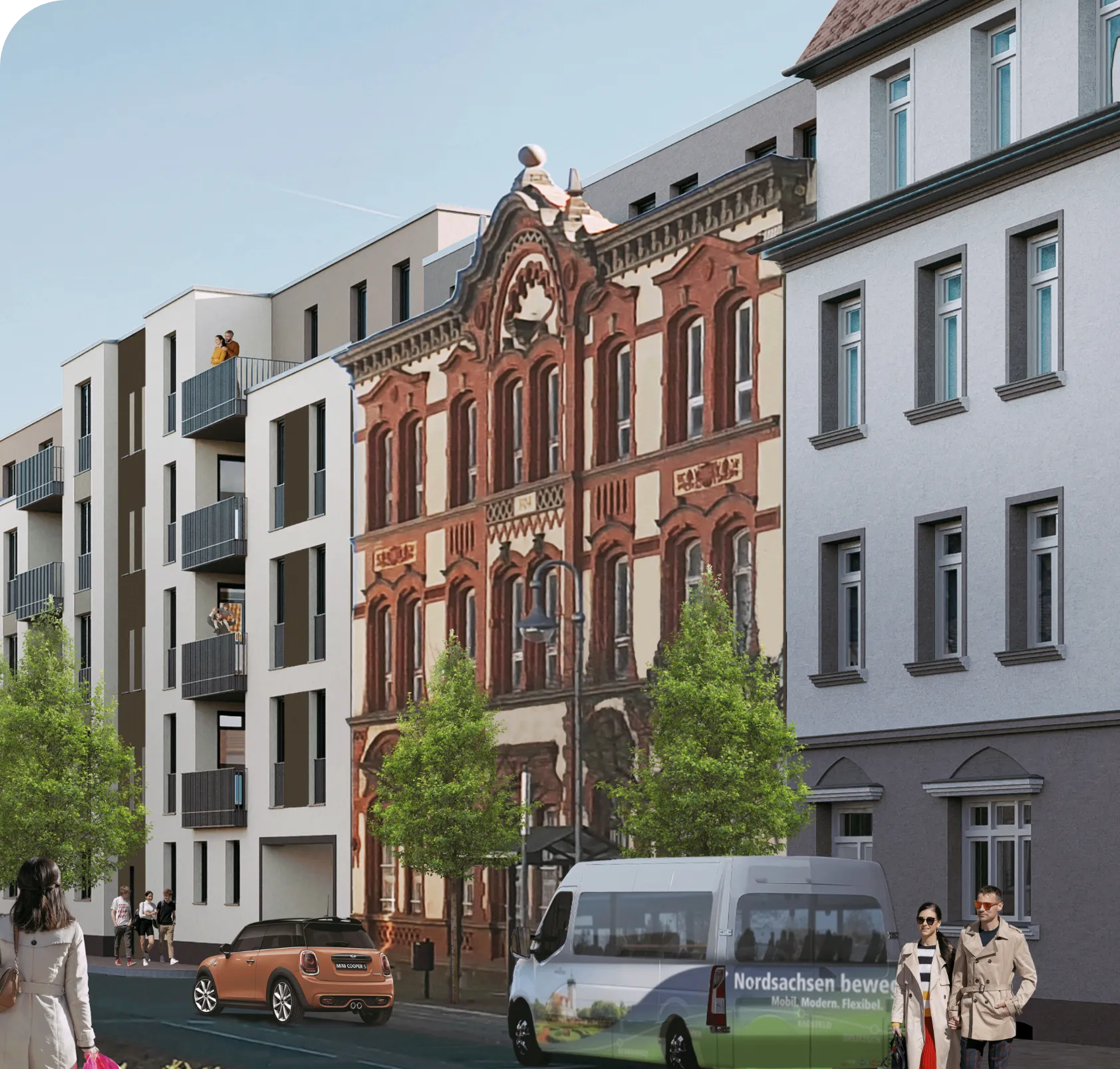 Alte Druckerei in Delitzsch – Außenansicht